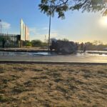 Otro caso de incendio de camioneta en el sector Villas del Río.