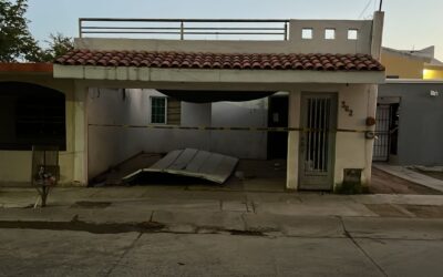 Aseguran camioneta de lujo en vivienda vandalizada en Los Huertos