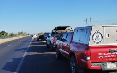 Muere motociclista atropellado en la carretera México 15 a la altura de Ruiz Cortines en Guasave