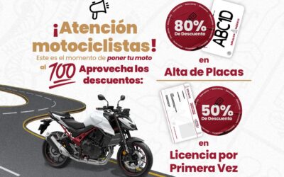 Llaman a regularizar motocicletas con descuentos antes del 30 de junio