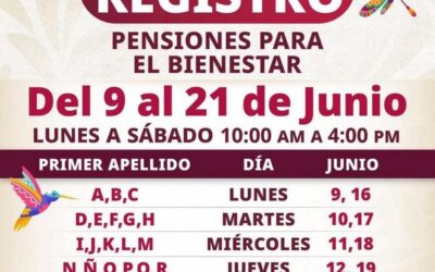 La Delegación de Programas para el Bienestar mantiene registros abiertos para los adultos mayores