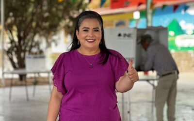 Ana Ayala participa en histórica jornada electoral del Poder Judicial.