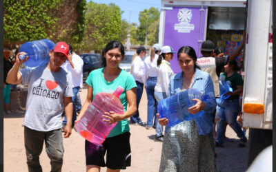 Continúa llegando el agua a las comunidades afectadas por la sequía , se han entregado 956 mil 511 litros de agua.