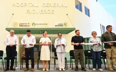 Presidenta Claudia Sheinbaum inaugura hospital general del IMSS BIENESTAR en Río verde y anuncia nuevo hospital en San Luis Potosí.