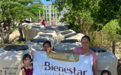 Alista Bienestar Social nueva entrega de tinacos en la zona rural de Mazatlán.