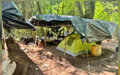 Militares continúan destruyendo los campamentos de grupos criminales en el sur de Sinaloa.