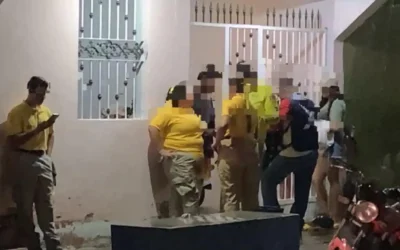 Ecología rescata un perro que al parecer era maltratado por su dueño