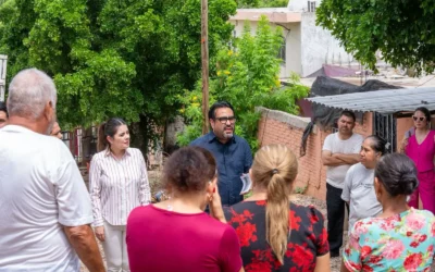 Juan de Dios Gámez supervisa los arroyos y escucha a familias en colonias Progreso y 7 Gotas.