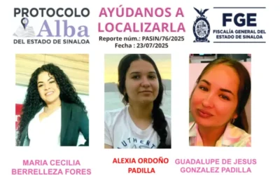 Buscan a tres mujeres Mazatlecas desaparecidas