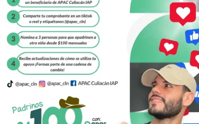 APAC Culiacán invita a participar en la campaña «Padrinos al 100… y Pasadito»