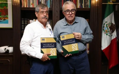 Recibe el gobernador Rocha Moya Informe de Labores de la Comisión Estatal de Derechos Humanos.