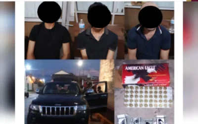En Concordia, detiene a 3 sujetos con cartuchos y droga.