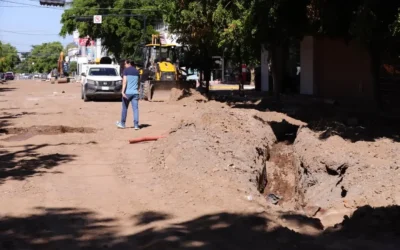 Detectan serias irregularidades en obra de la calle Cuauhtémoc en Guasave.