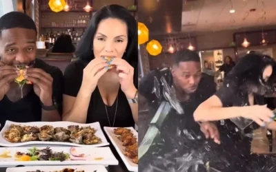 Influencers son sorprendidos por impactante accidente en restaurante de Houston mientras grababan un video