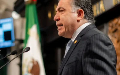 Informa el senador Enrique Inzunza Cazarez de trabajo de comisión a su cargo .