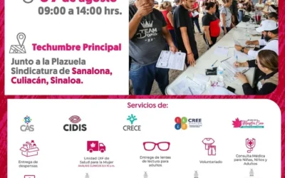 Brigada del Bienestar de DIF Sinaloa en la Sindicatura de Sanalona.