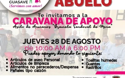 DIF Guasave invita a caravana de donaciones por el Día del Abuelo