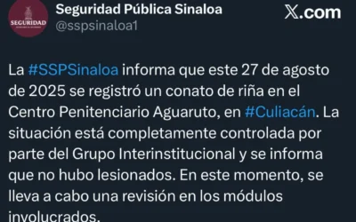 Se registra nuevo conato en penal de Aguaruto