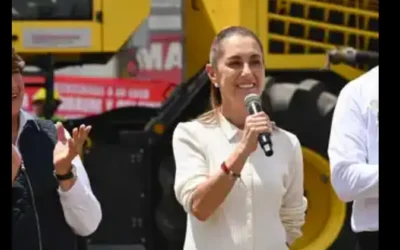 En Estado de México presidenta Claudia Sheinbaum da banderazo de salida de nuevos trenes de repavimentación.