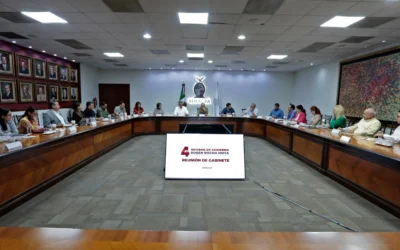 Gobernador Rocha encabeza reunión con gabinete estatal para iniciar la revisión de avances rumbo al 4to. Informe de gobierno.