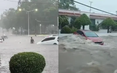 Daños leves y hasta totales pueden presentar vehículos al cruzar arroyos o calles inundadas, advierte Bomberos