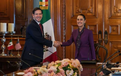 Acuerdo en seguridad y migración con respeto a la soberanía y territorialidad; concluye reunión Sheinbaum-Rubio.