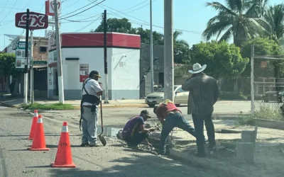 Guasave reemplaza más de 30 losas dañadas en bocas de tormenta para prevenir accidentes