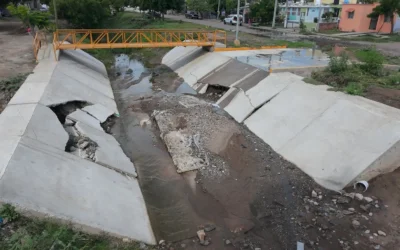 Maribel Chollet denuncia que obra colapsada en Mazatlán sigue sin ser reparada