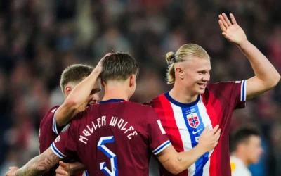 Haaland brilla en la goleada histórica de Noruega