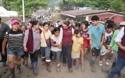 Recorre la presidenta Claudia Sheinbaum zonas afectadas en Tamaulipas e Hidalgo