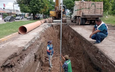 Jumapam avanza la rehabilitación del colector de la avenida Santa Rosa