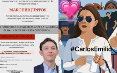 Familia de Carlos Emilio convoca a una marcha pacífica en Mazatlán por la desaparición del joven