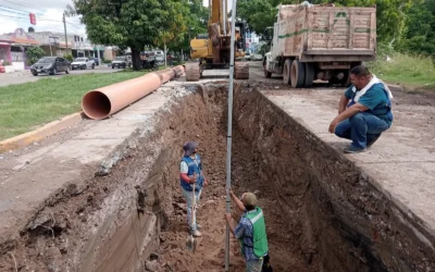 Avanza la rehabilitación del colector en la Avenida Santa Rosa