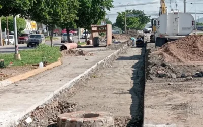 JUMAPAM reporta un avance del 60 % en rehabilitación del colector en la Avenida Santa Rosa