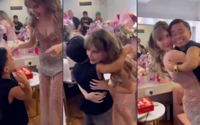 Belinda desata polémica por cargar a Abelito: “¿Era necesario?”