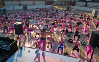 Culiacán se pinta de rosa con jornada de activación física por la salud de las mujeres.