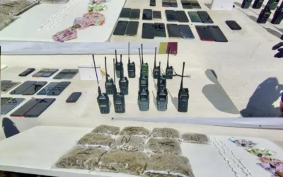 Grupo Interinstitucional asegura droga, objetos prohibidos y dinero en efectivo en revisión en el Centro Penitenciario de Aguaruto.