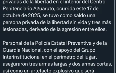 Un muerto y tres heridos en hechos registrados en la penitenciaria de Aguaruto .