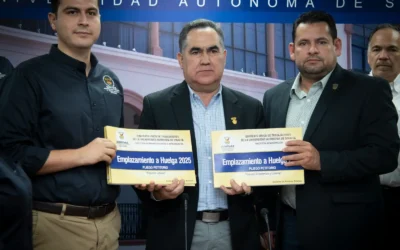Recibe el Rector Jesús Madueña el Emplazamiento a Huelga 2025-2026 de parte del SUNTUAS; se compromete a atender el pliego petitorio y las prestaciones pendientes
