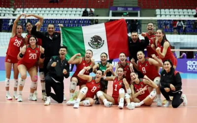 Andrea Félix, orgullo de la Facultad de Ingeniería de la UAS, logró la medalla de plata con la selección mexicana de voleibol en los Panamericanos Jr.