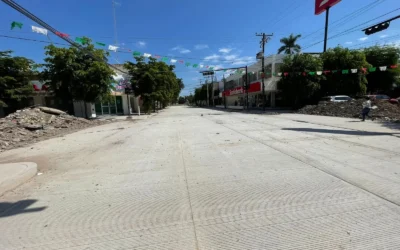 Casi lista la calle Cuauhtémoc en Guasave, a finales de noviembre podría abrirse la circulación: Obras Públicas.