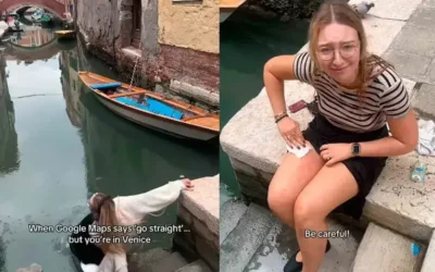 Google Maps Lleva a Turista a un “Baño Involuntario” en los Canales de Venecia
