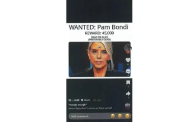 Arrestan a hombre por publicar en TikTok oferta para asesinar a la fiscal general de Estados Unidos