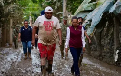 Avanza la reconexión de comunidades tras lluvias torrenciales en México