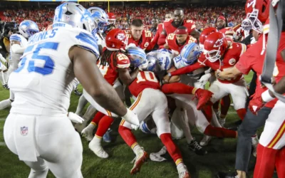 Bronca campal entre JuJu Smith-Schuster y Branch en el Chiefs vs. Lions