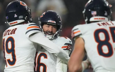 Jake Moody, héroe de los Bears en un cierre de infarto