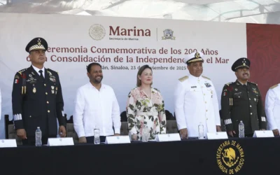 Conmemoran el bicentenario de la consolidación de la independencia en el mar.