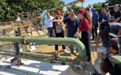 Supervisa la presidenta, Estrella Palacios, la rehabilitación de cárcamos de la Jumapam; llevan 35% de avance