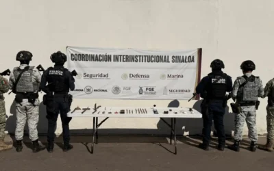 Grupo Interinstitucional lleva a cabo revisión en el Centro Penitenciario Aguaruto, Culiacán; se aseguran objetos ilícitos y prohibidos