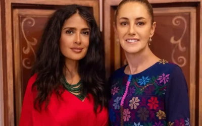 Salma Hayek pide a Claudia Sheinbaum más incentivos para fortalecer la industria del cine en México